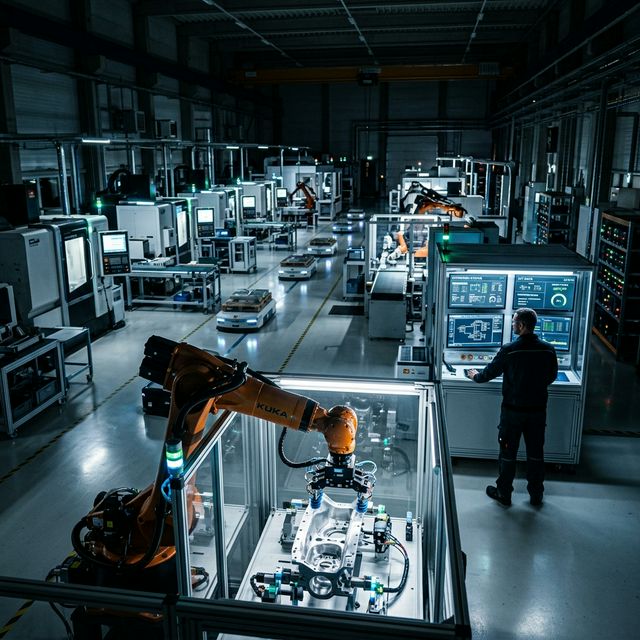 Automatización de planta de manufactura industrial